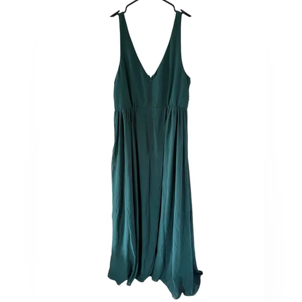Birdy Grey NEW Laurie Empire Dress in Chiffon Emerald - Image 4