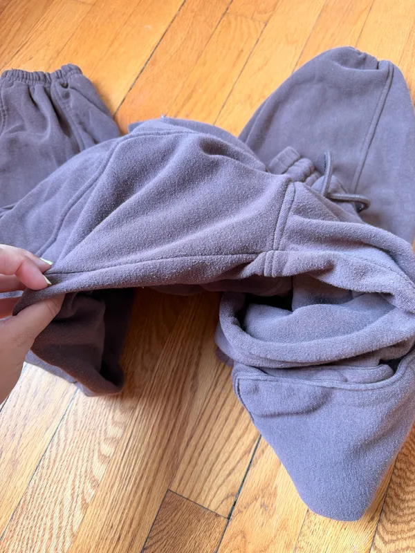 Brown Cargo Jogger Sweatpants Purple Size M - Image 4