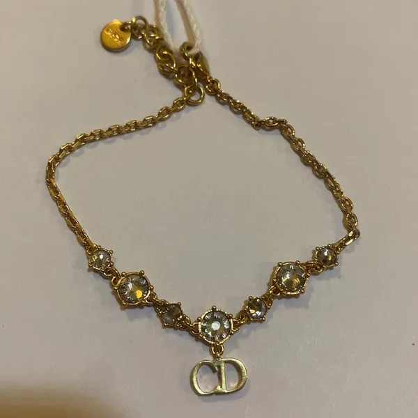 Christian Dior Clair D Lune Bracelet Gold-Finish Metal and Silver-Tone Crystals - Image 6
