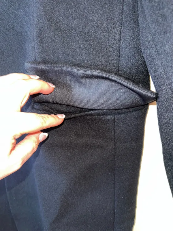 Quince Wool Cashmere Overcoat Black M NWT‎ Tailored Minimalist Coat - Image 6