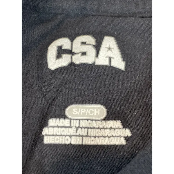 CSA Womens Black Carolina Panthers Long Sleeve Tee M - Image 3