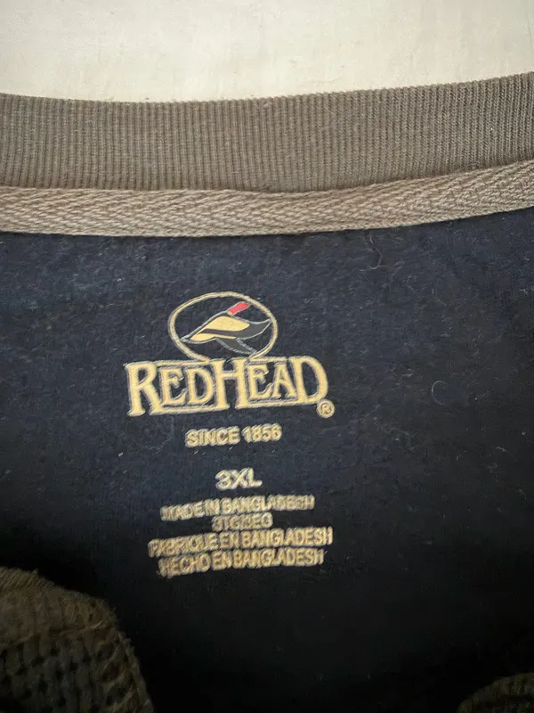 RedHead Camo waffle knit long sleeve - Image 3