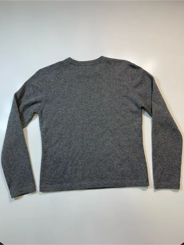 Garnet Hill 100% Cashmere Women's Gray Scoop-Neck Knit Sweater - Image 6
