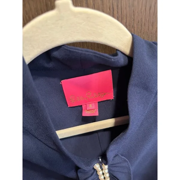 Lilly Pulitzer "Adalee" Shift Dress in the color True Navy size 6 - Image 4