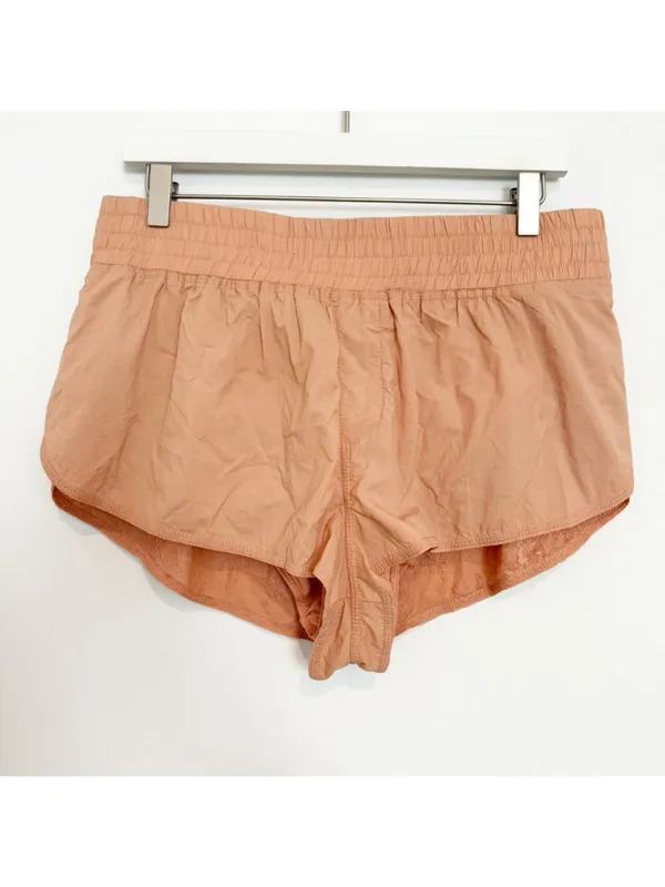 Free People Namaslay Shorts Size Large Pink Lined Athletic Dolphin Sporty‎ Chic - Image 2