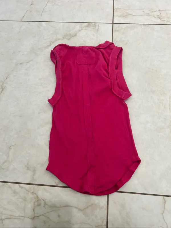 Free People We The Free Hot Pink Tank Top Size XS - Image 3