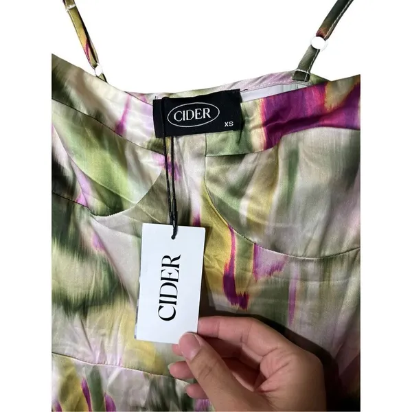 Cider Illusions Ruched Midi Dress Size‎ XS NWT - Image 7