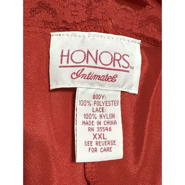VTG Honor Intimates Women’s Size XXL Floral Lace Teddy Lingerie Nightie Bodysuit - Image 13