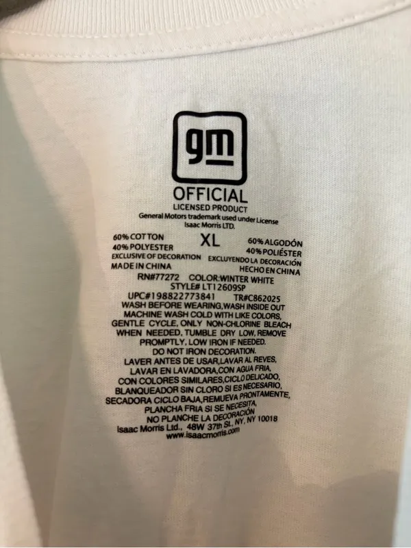 General Motors licensed cream Chevrolet Camaro graphic t-shirt size XL Pink - Image 2