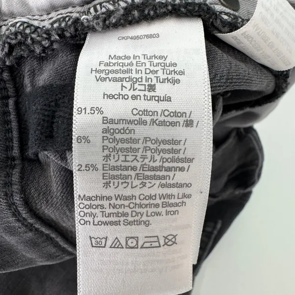 Madewell Flared Wide-Leg Jeans Size 31P‎ Gray Raw Hem High Rise Stretch Denim - Image 11