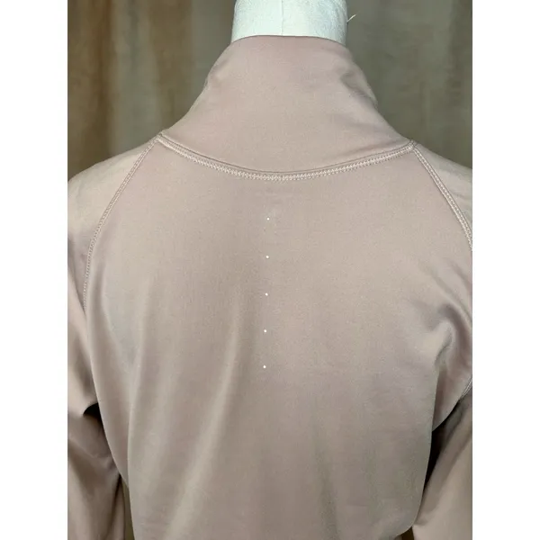 Layer 8 Pink Quarter Zip Athletic Pullover Large Activewear Top - Image 4