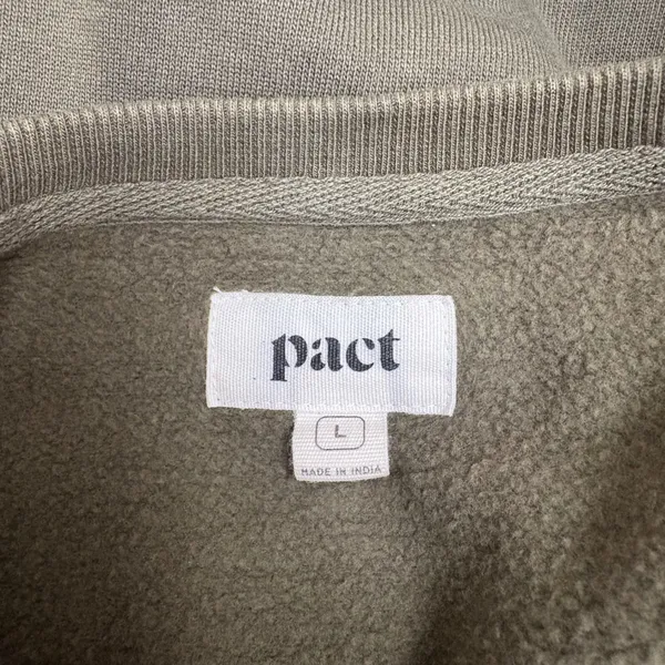 Pact Howdy Sweatshirt Sz L Cotton Western Altered Pullover Boho Fun READ‎ - Image 4