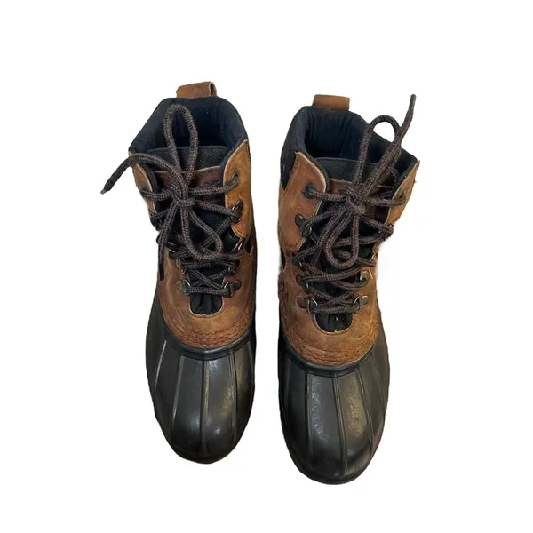 L.L. Bean Frelonic Duck Bean Boots Leather Waterproof Women's 7 - Image 4