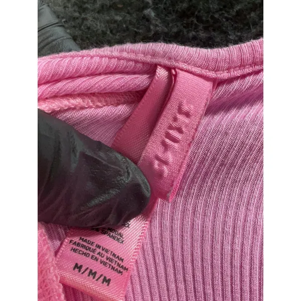 SKIMS Pink Sleeveless Bodycon Maxi Dress Stretchy Fitted Size M - Image 6