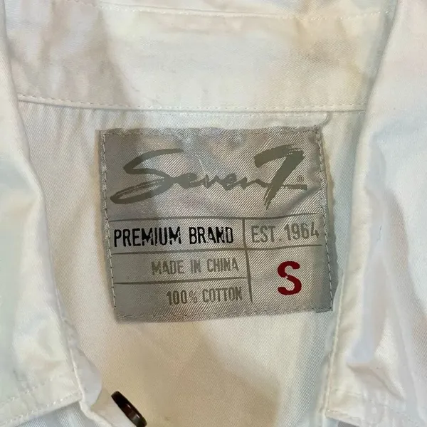 Seven For All Mankind Snap Button Up White Blouse Small - Image 10