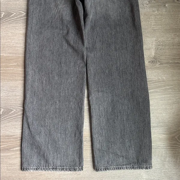 One teaspoon Jackson Mid Waist Wide Leg Denim Jeans - Charcoal Black 27 - Image 13