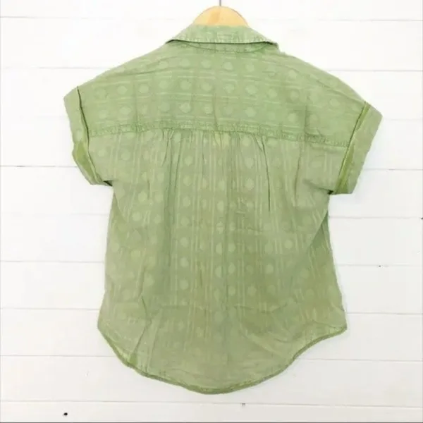 Anthropologie Pilcro The Serena Surf Henley Blouse‎ - Image 2
