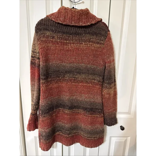 Women's Vintage Jones New York Wool Blend Long Button Up Sweater Y2K 90's Small - Image 3