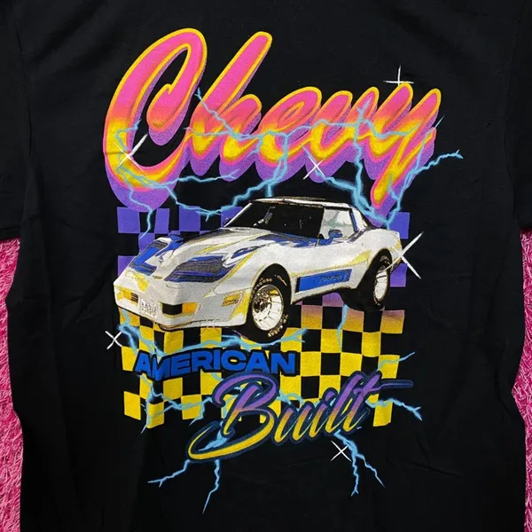 Chevy Corvette American Built Car Promo Tshirt size Medium - Image 2