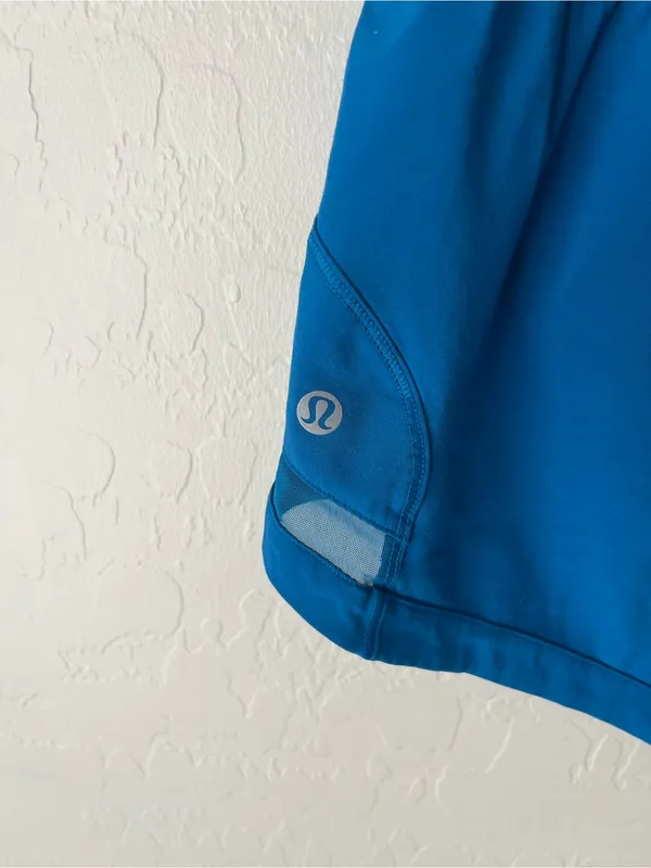 Lululemon Pace Perfect Athletic Shorts Whirlpool Blue Size Women’s 10 - Image 5