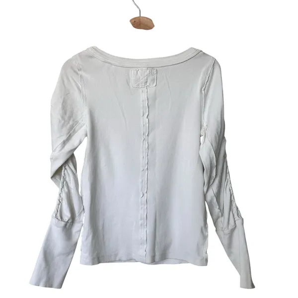 Free People We the Free M Daisy Chain Cuff Cut Out Twisted Detailed Sleeves Top - Image 3
