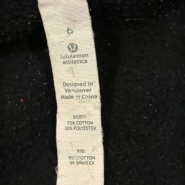 Lululemon Women’s Black Heavyweight Scuba Zip-Up Sweatshirt - Size 6 - Image 8