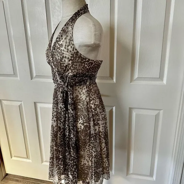 BCBG Maxazria brown halter dress Brown Size 2 - Image 4