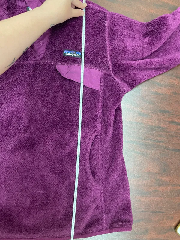 Patagonia Purple Polartec Fleece Re-Tool Snap-T Pullover Jacket Size Medium - Image 14