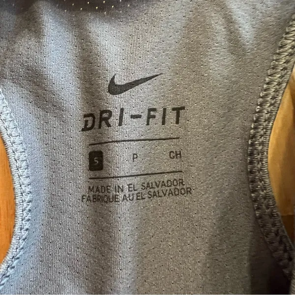 Nike Dri-FIT Gray Racerback Tank Top Size Small - Image 3