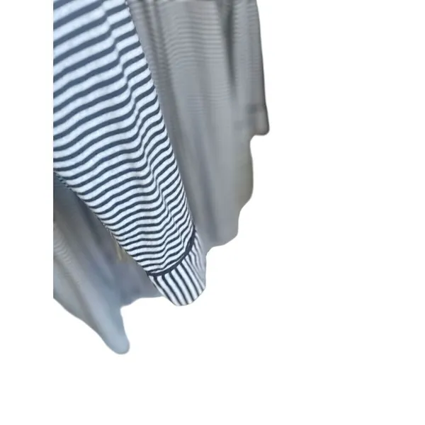UGG Women’s Black / White Stripe Robe Kimono Size L - Image 7