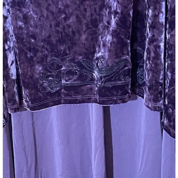 Hot Topic Sailor Moon Queen Beryl Dress 5X Plus Purple Velvet Hi Low NWT Cosplay - Image 5