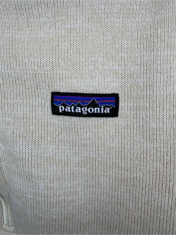 Patagonia Better Sweater 1/4 Zip Fleece Medium Birch White Cream Pullover - Image 9