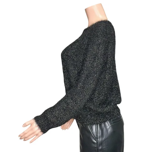 SÉZANE Zephir Oversized Knit Jumper, Black, XS - Image 7