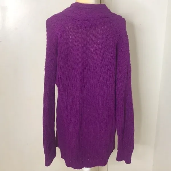 Lauren Ralph Lauren Chunky Knit Oversized‎ V-neck Sweater size large ladies - Image 6