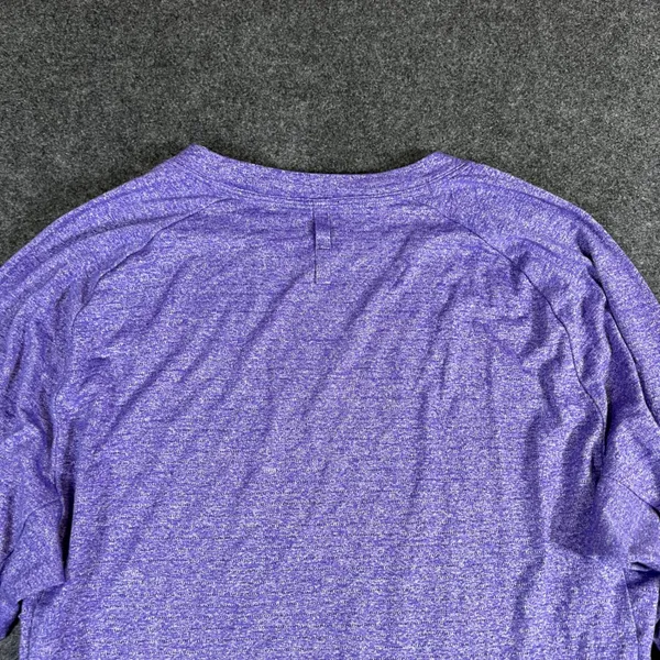 Lululemon Better Everyday Long Sleeve Shirt Purple Space Dye Heathered Top Small - Image 11