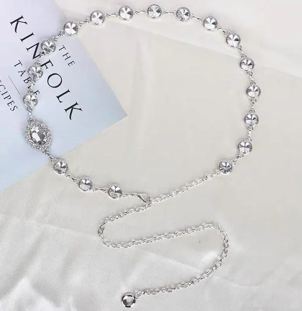 Korean Style Sexy Crystal waist Chain Belt - Image 5