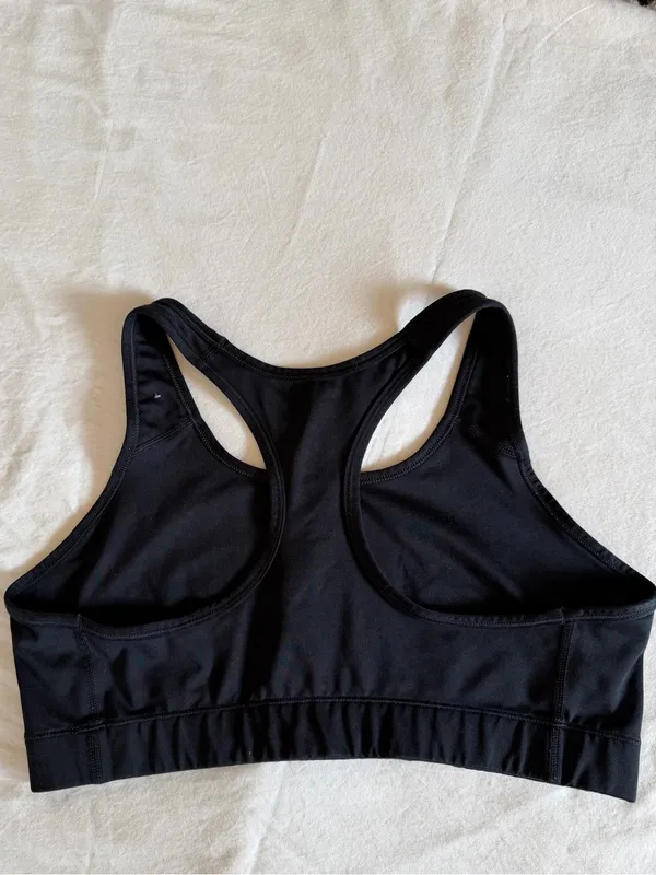 Nike Victory Dri-FIT Medium Support Racerback Sports Bra Black XL - Image 3