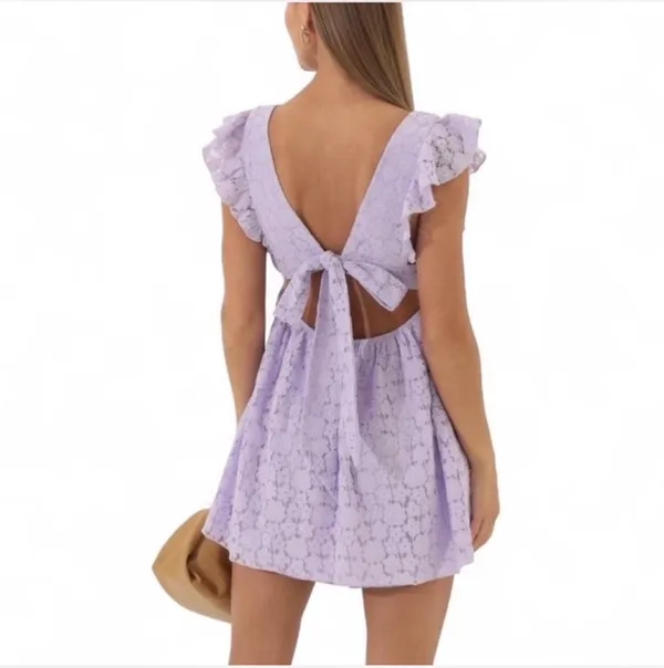 Lavender Lucy in the Sky babydoll Dress - Image 2