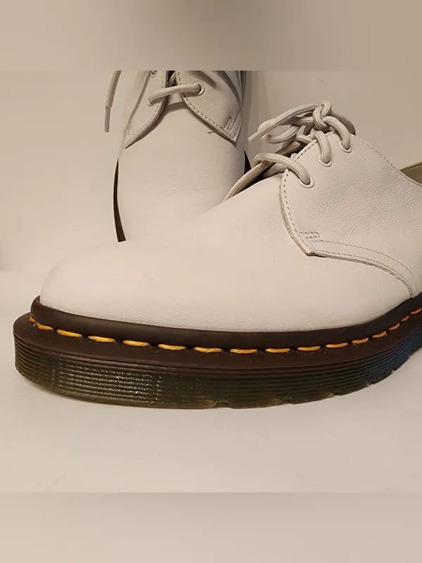 Dr. Martens Dr. Martens Iced Dove White Leather 1461 Women's Oxford Shoes Sz 11 - Image 9