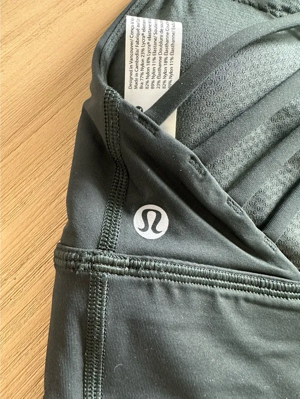 Lululemon Free to Be High-Neck Longline Bra Wild *Light Support, A/B Cup - Rainforest Green 6 - Image 3