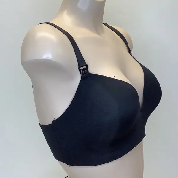 Auden Size 36DDD (36F) Nursing Bra Black Lightly Lined Wire Free Bra New No Tag - Image 2