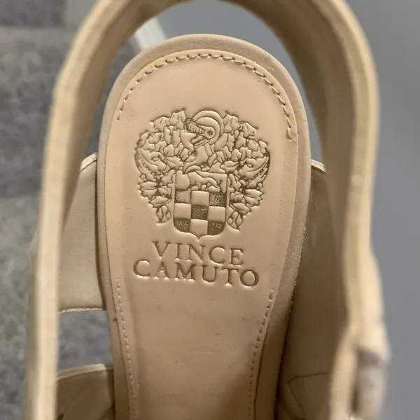 Vince Camuto Evalan Cage Cutout Sandal Booties Nude Lace-Up Heels - Image 7