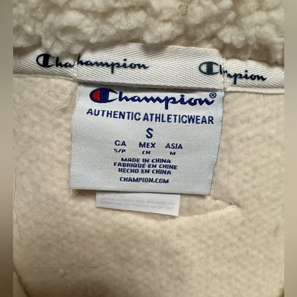 Champion white fleece - Image 3