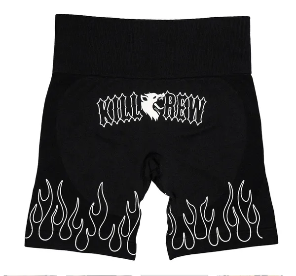 Kill Crew SEAMLESS FLAMES BIKER SHORTS - Image 3
