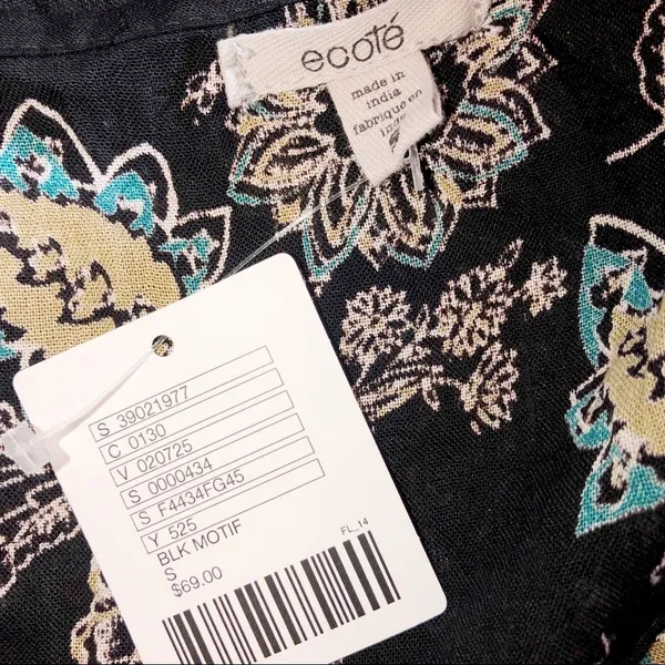 Urban outfitters Ecote small black motif dress - Image 7