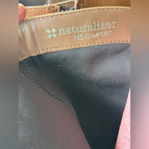 Naturalizer Jenson Women Round Toe Leather Brown Knee High Boot Sz9.5 like new - Image 6