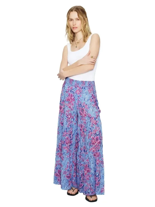 Poupette St Barth Soledad Pants in Large Womens Wide Leg loose fit Trousers - Image 2
