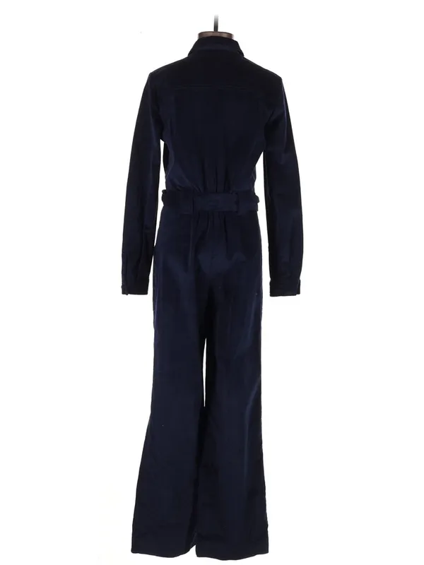 Sezane Bob jumpsuit in navy corduroy - Image 5