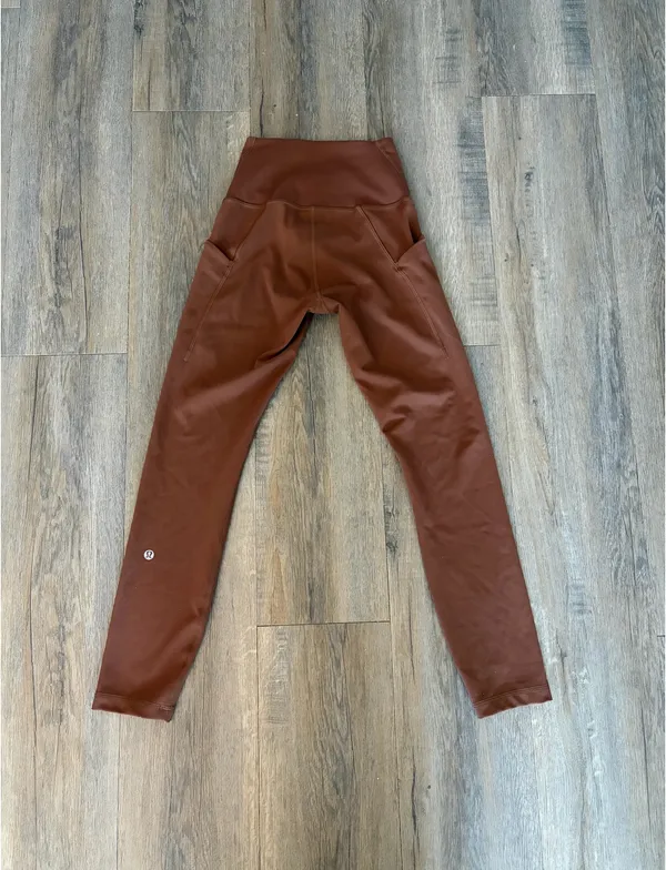 Lululemon Wunder Train HR Tight 25" with Pockets in Roasted Brown - Image 3