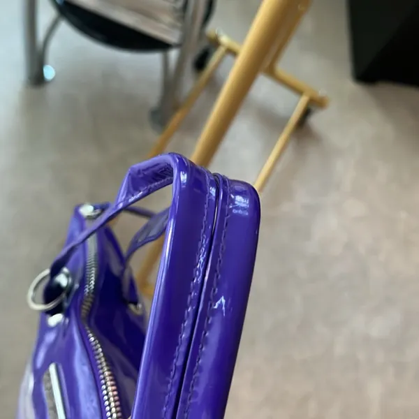 Versus Versace purple and silver tote  bag - Image 11